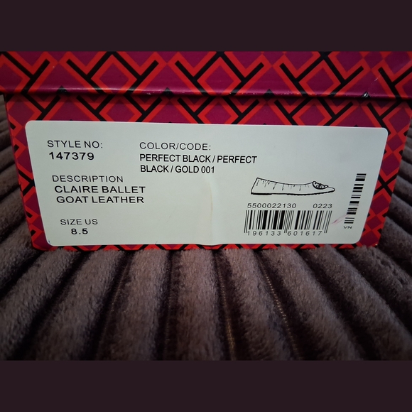Tory Burch Black Ballet Flats - Picture 5 of 9